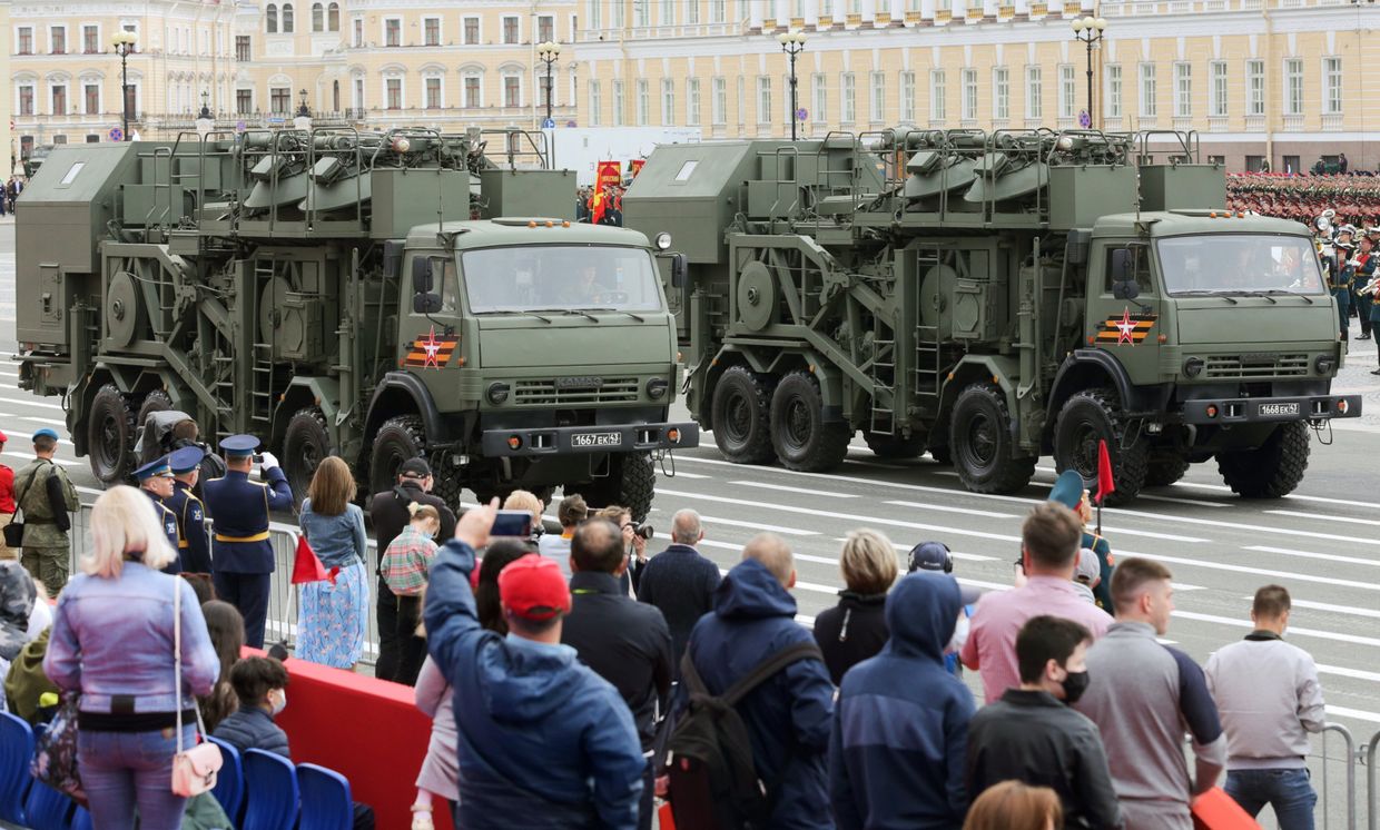 Генеральная репетиция парада Победы в Санкт-Петербурге