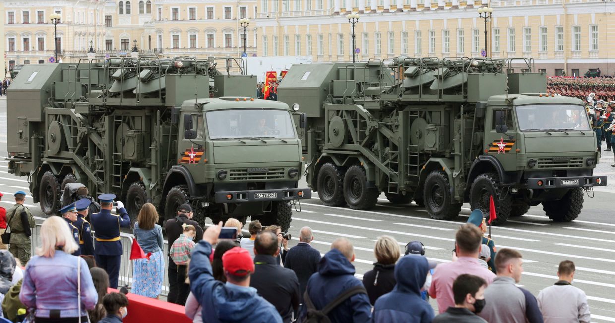 Генеральная репетиция парада Победы в Санкт-Петербурге