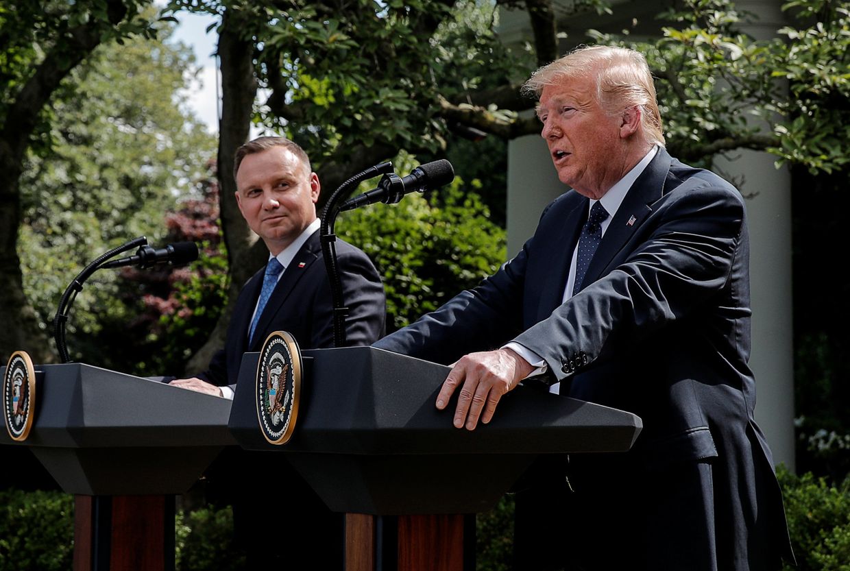24 июня 2020. Пресс-конференция Дональда Трампа и Анджея Дуды в Вашингтоне, США