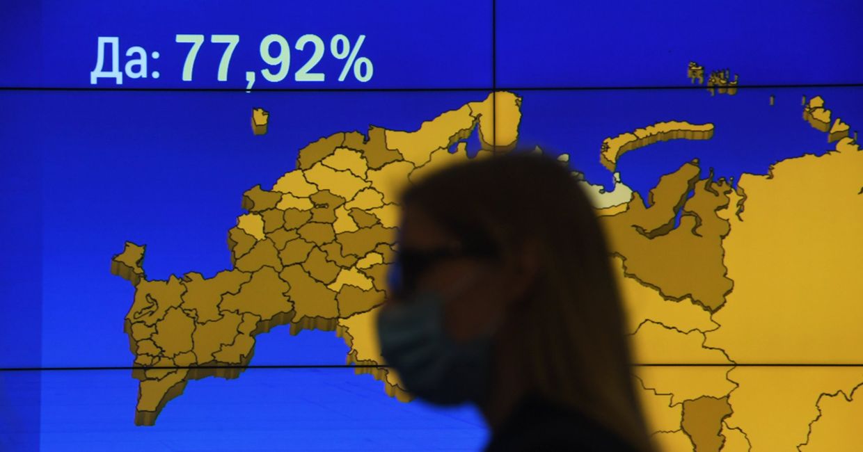 Предварительные итоги голосования по поправкам в Конституцию РФ