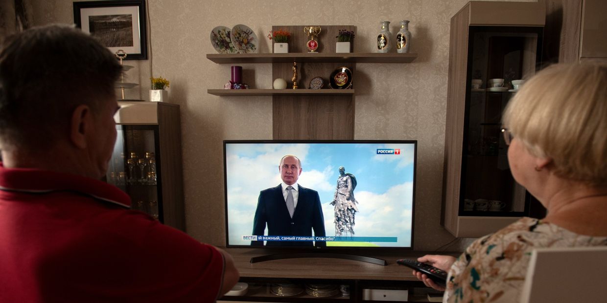 Президент РФ В. Путин выступил с обращением к гражданам России