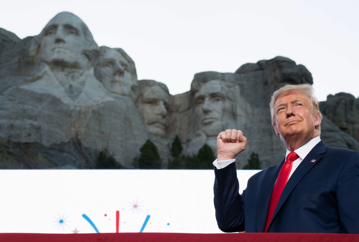 4 июля 2020. Дональд Трамп выступает по случаю Дня Независимости США