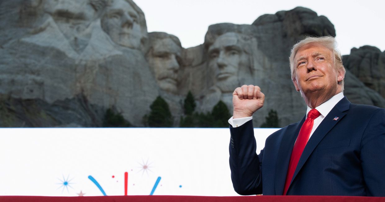 4 июля 2020. Дональд Трамп выступает по случаю Дня Независимости США