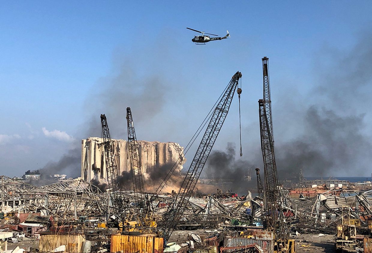 Последствия взрыва в Бейруте