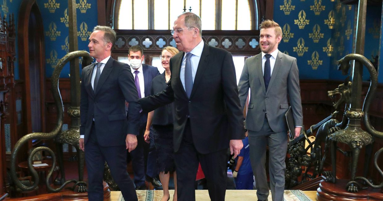 Встреча глав МИД РФ и Германии С. Лаврова и Х. Мааса