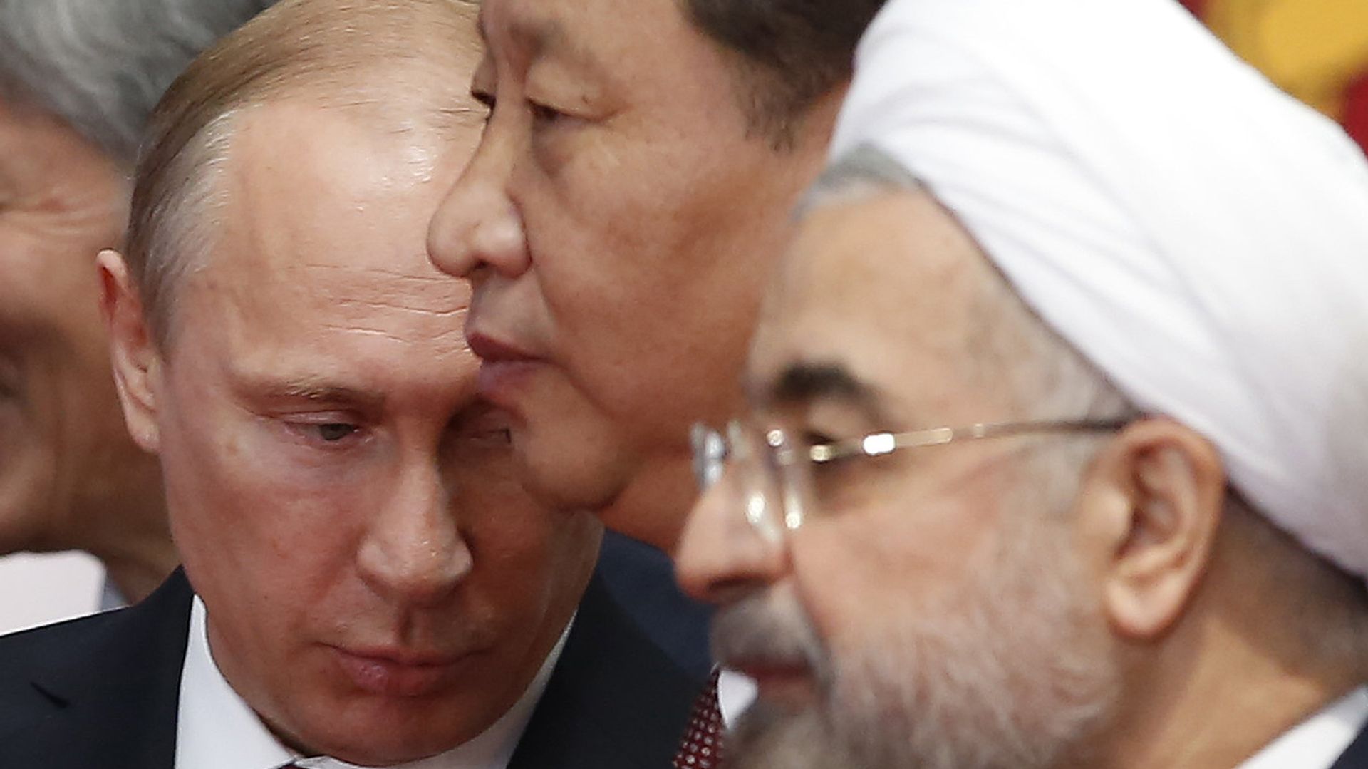 Президент России Владимир Путин, председатель КНР Си Цзиньпин, президент Ирана Хасан Роухани на саммите в Шанхае - ИноСМИ, 1920, 24.07.2022