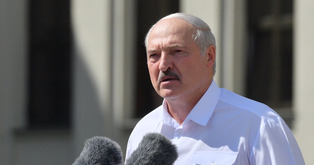 Митинг в поддержку действующего президента Белоруссии А. Лукашенко в Минске