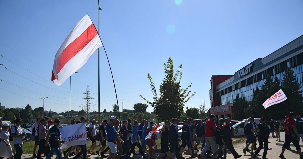 Акция работников заводов в Минске