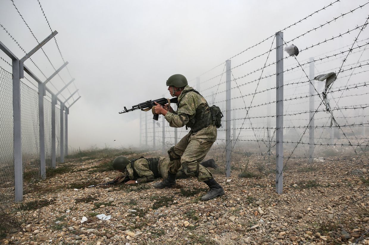 Военные учения в Новороссийске