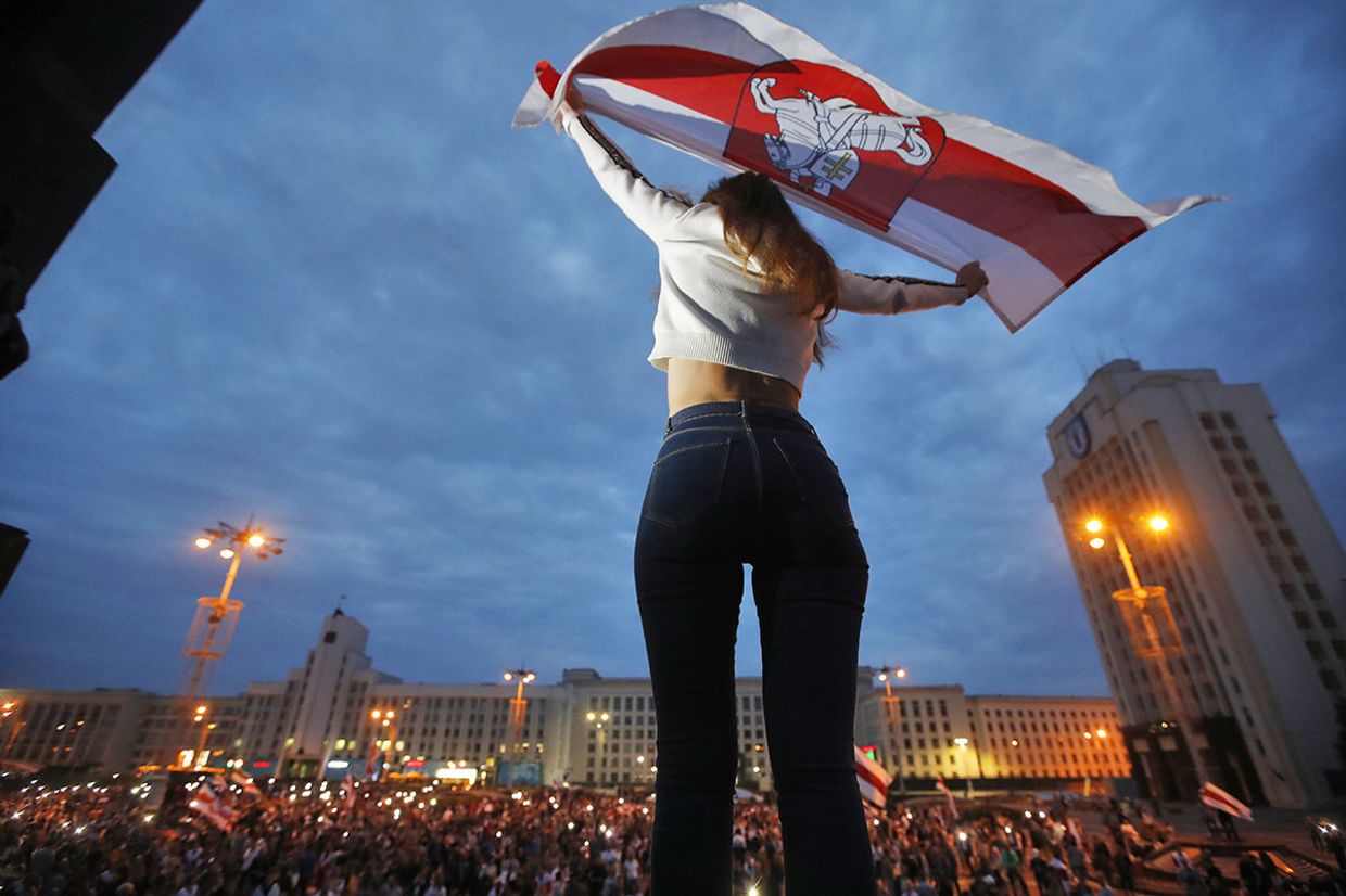 Протесты в Минске, Белоруссия