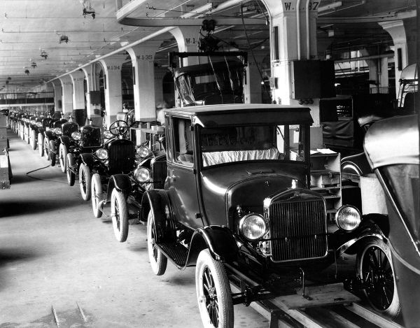 Производство автомобилей Ford Model T