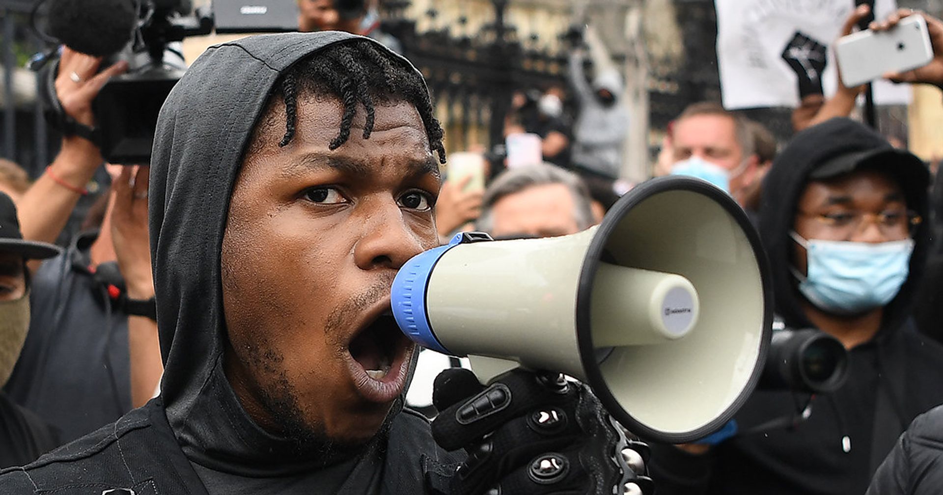 Британский актер Джон Бойега во время акции протеста BLM в Лондоне - ИноСМИ, 1920, 05.09.2020
