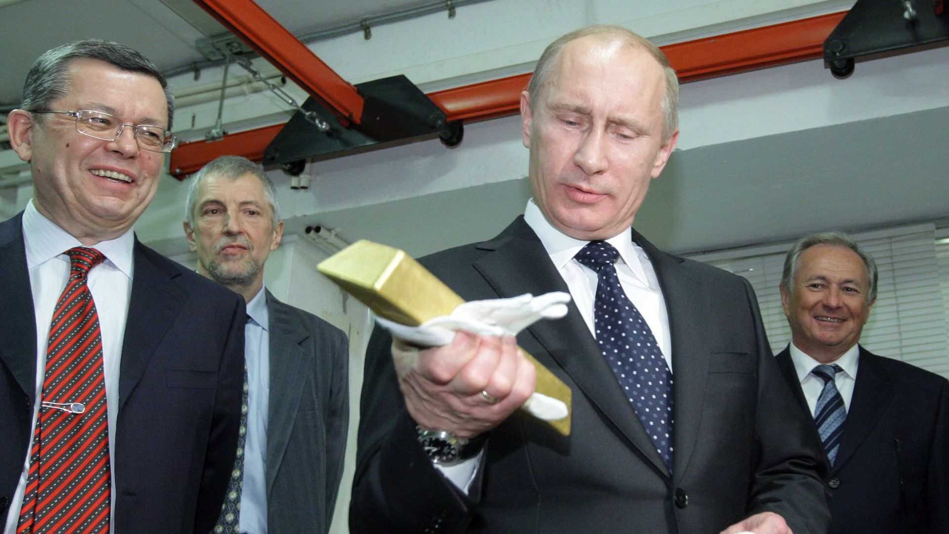 В. Путин посетил Центральное хранилище Банка России - ИноСМИ, 1920, 04.02.2022