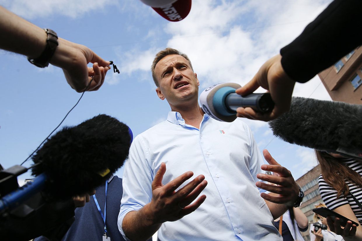 Оппозиционер Алексей Навальный