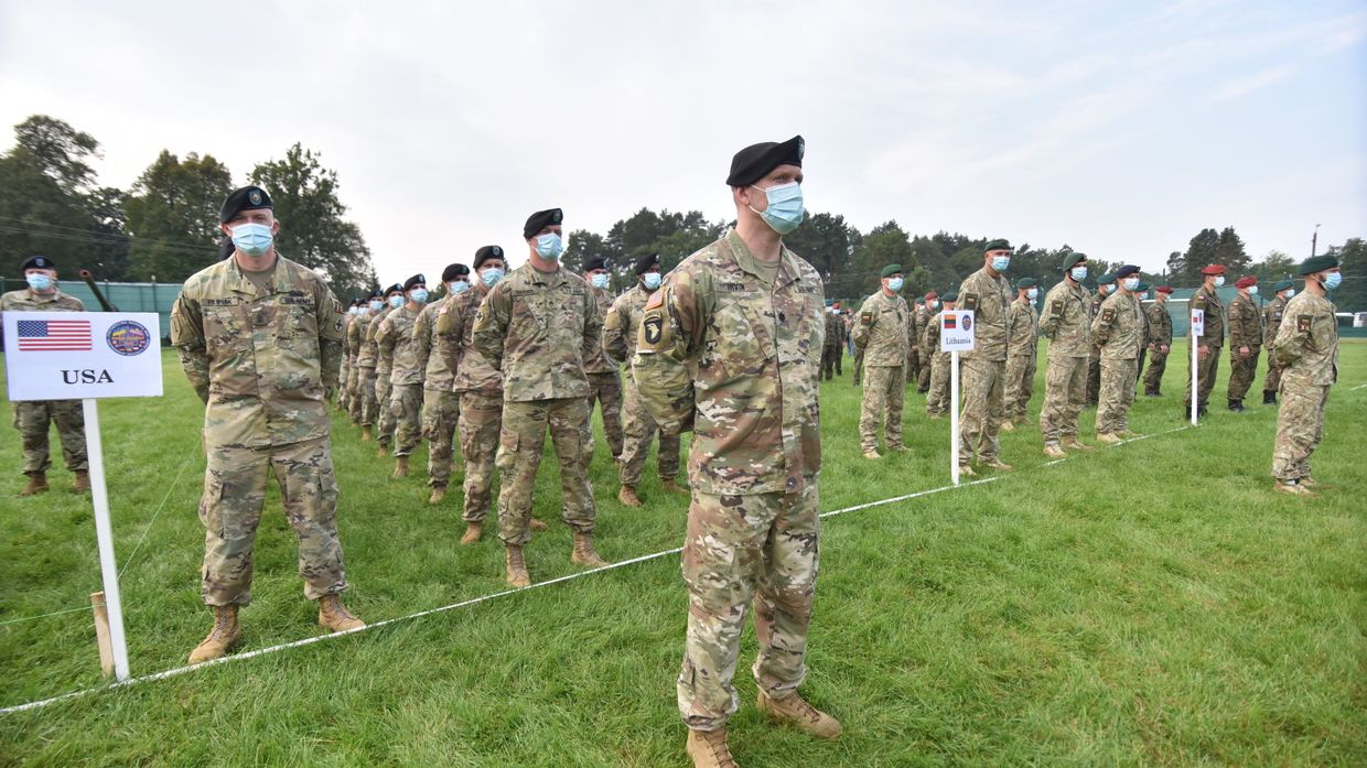 Открытие военных учений Rapid Trident-2020 на Украине