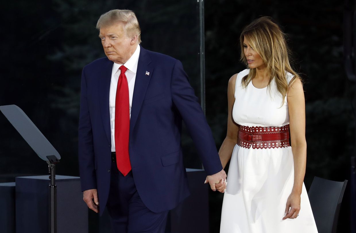Президент США Дональд Трамп с супругой Меланьей