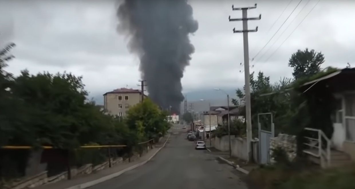 Азербайджан обстрелял Степанакерт