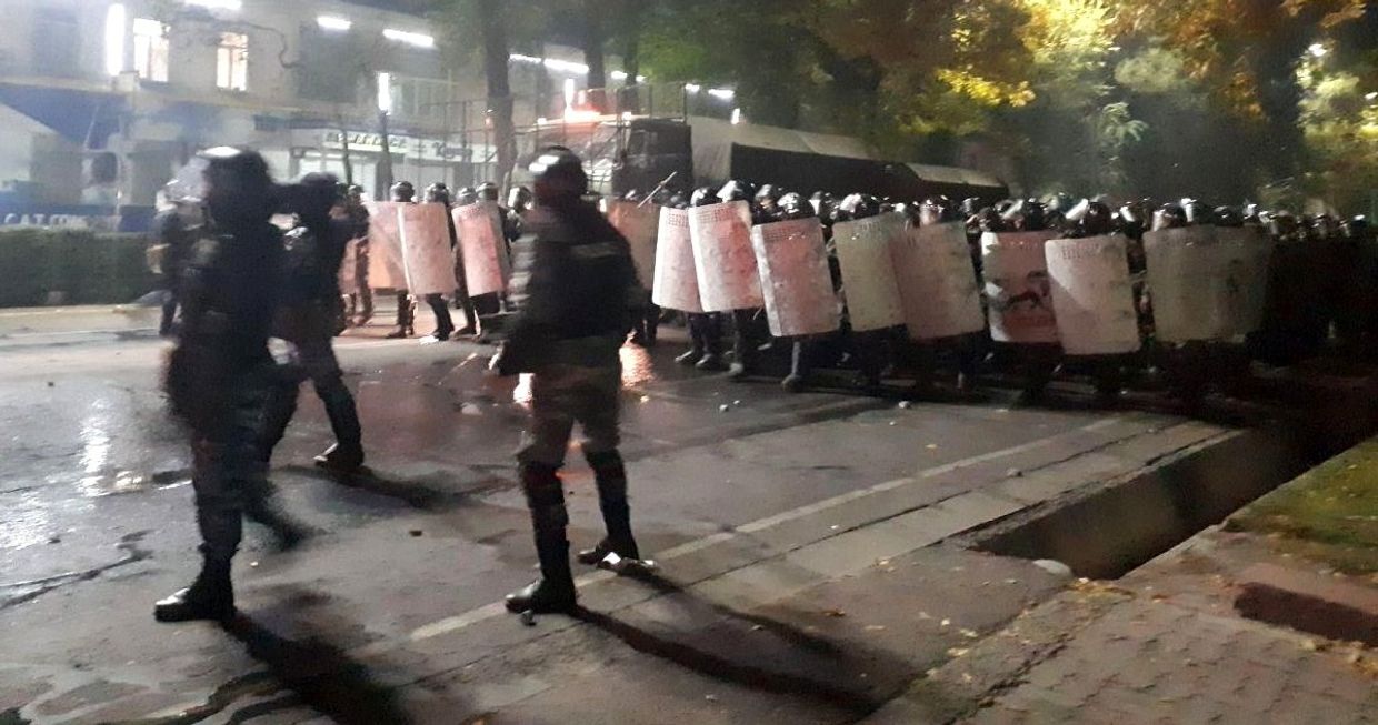 Акция протеста в Бишкеке