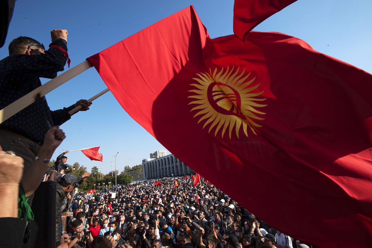 Акция протеста в Бишкеке