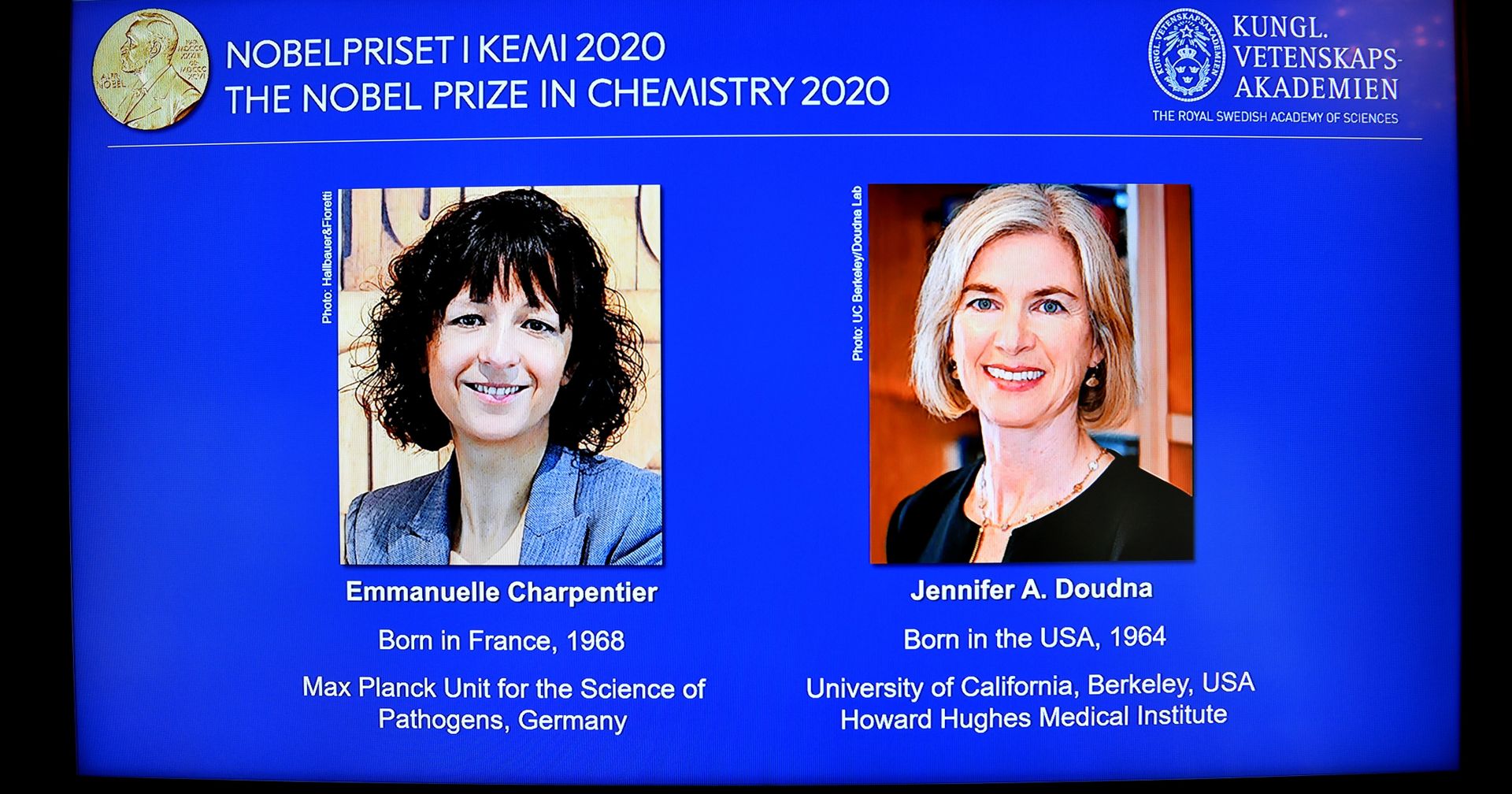 7 октября 2020. Лауреатки Нобелевской премии по химии Эммануэль Шарпантье и Дженнифер А. Дудна - ИноСМИ, 1920, 07.10.2020