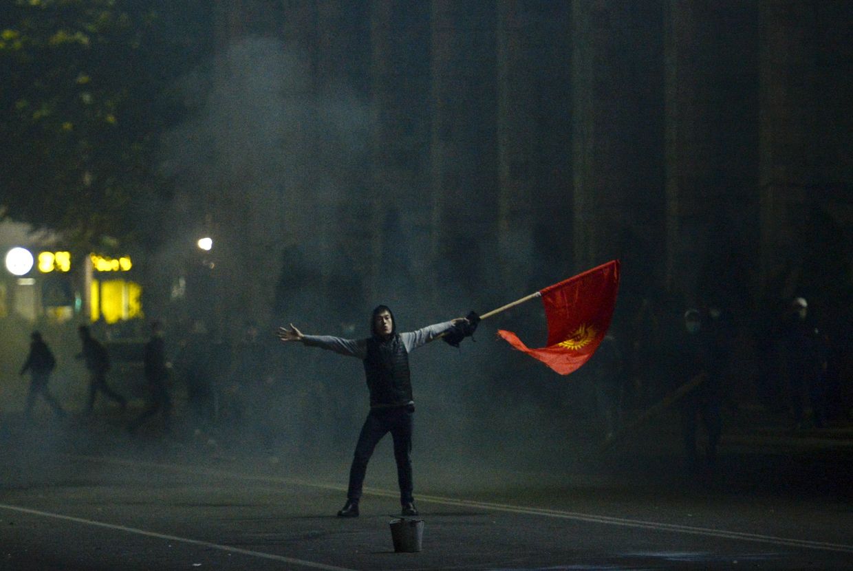 5 октября 2020. Протесты в Бишкеке, Киргизия