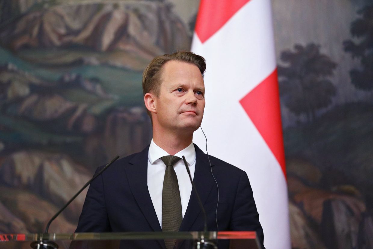 Встреча глав МИД РФ и Дании С. Лаврова и Й. Кофода