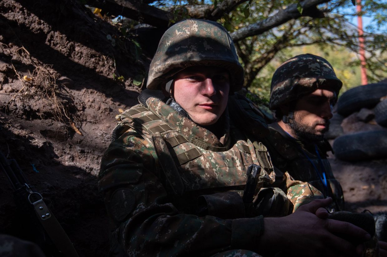 Военнослужащие армии обороны Нагорно-Карабахской Республики