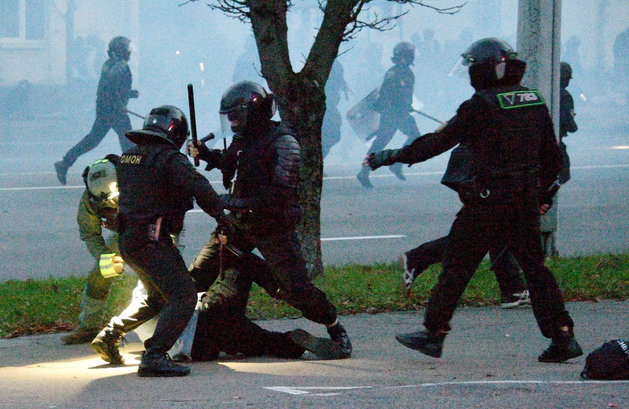 Акция протеста оппозиции в Минске