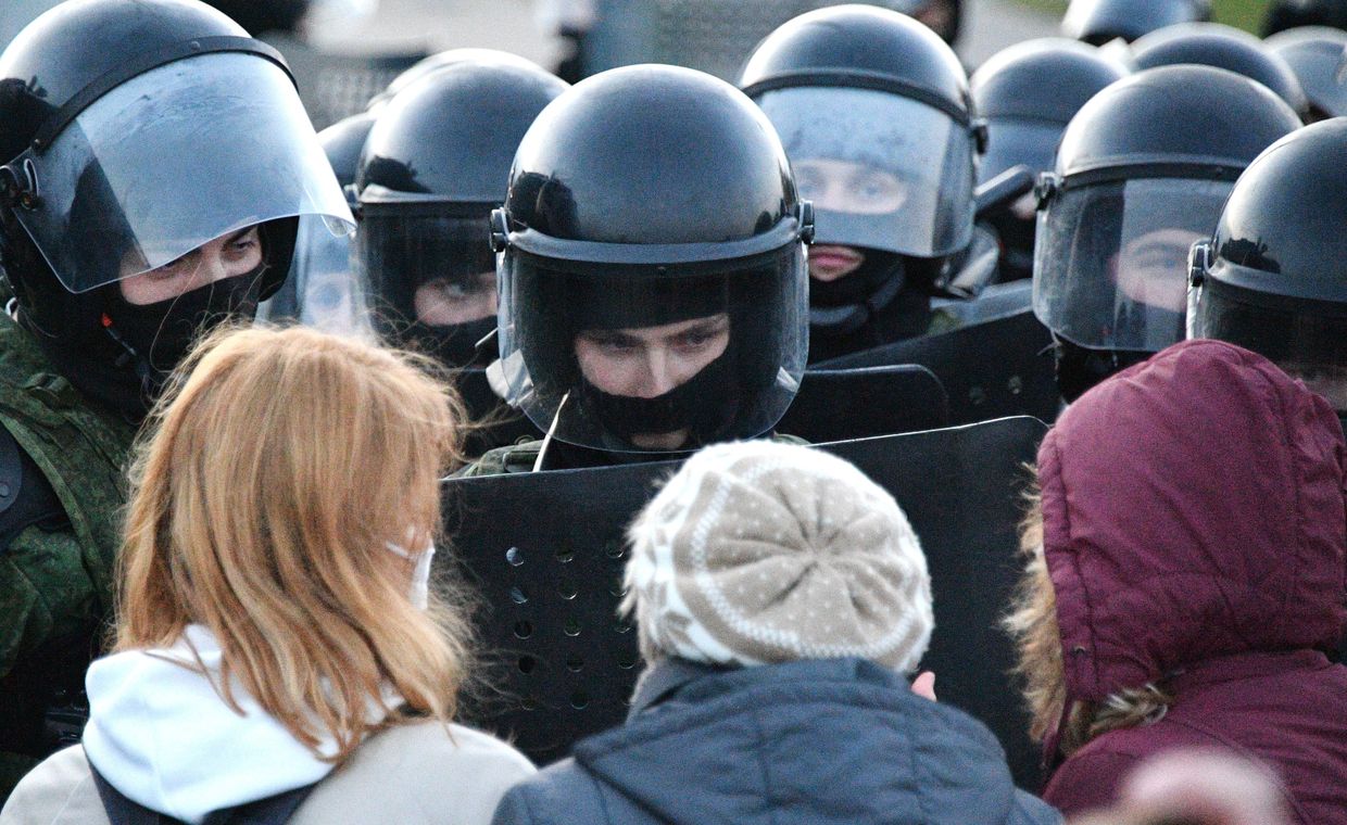 Акция протеста оппозиции в Минске