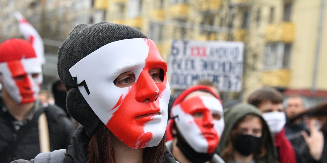 Акция протеста оппозиции в Минске