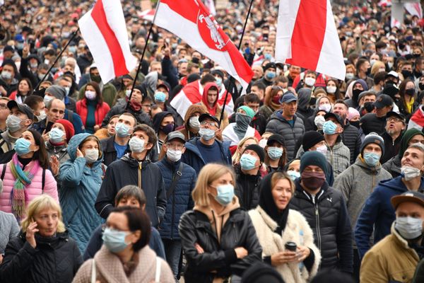 Акция протеста оппозиции в Минске