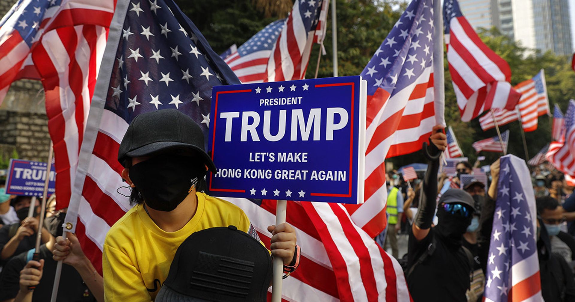 Сторонники Дональда Трампа в Гонконге Сторонники Дональда Трампа в Гонконге - ИноСМИ, 1920, 02.11.2020