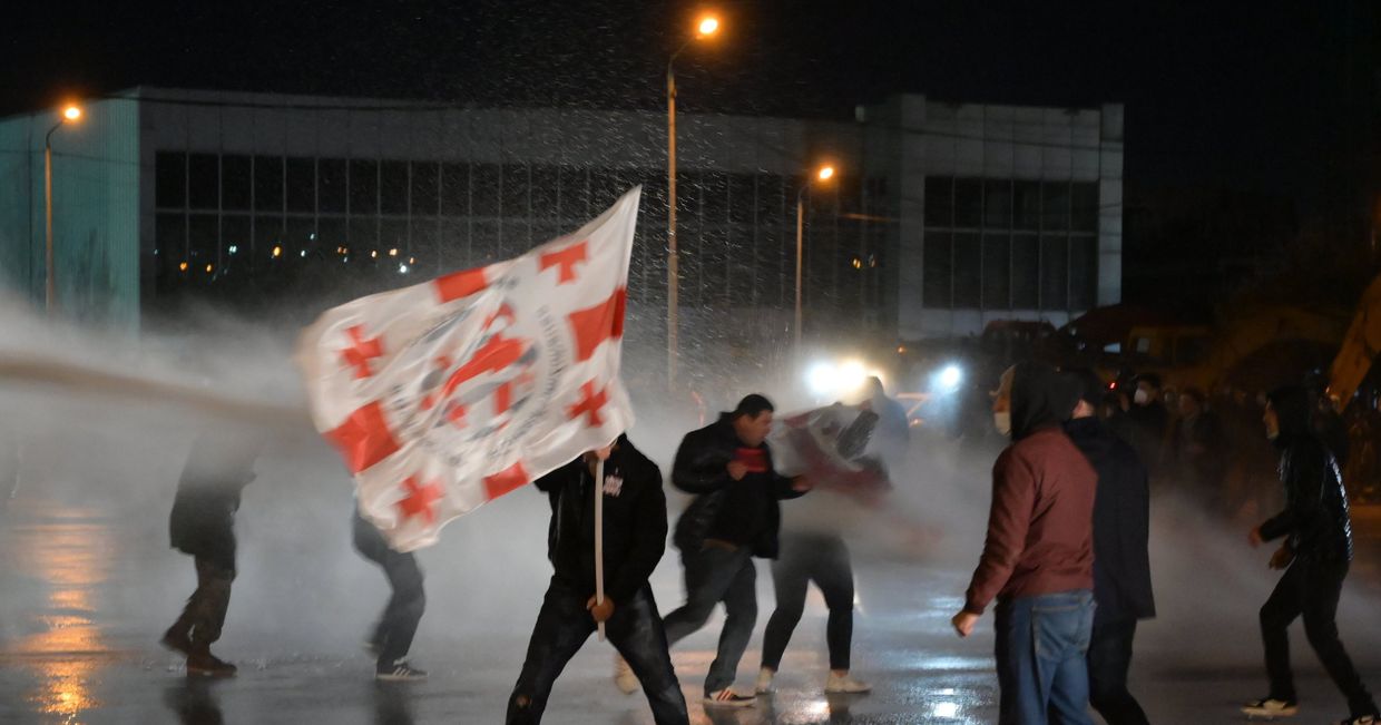 Акция протеста в Грузии