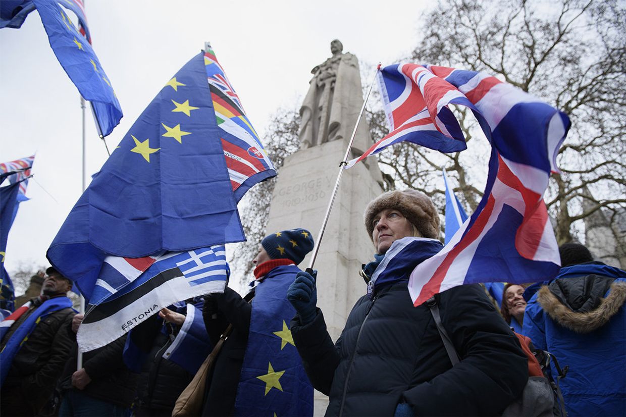Акция против Brexit в Лондоне