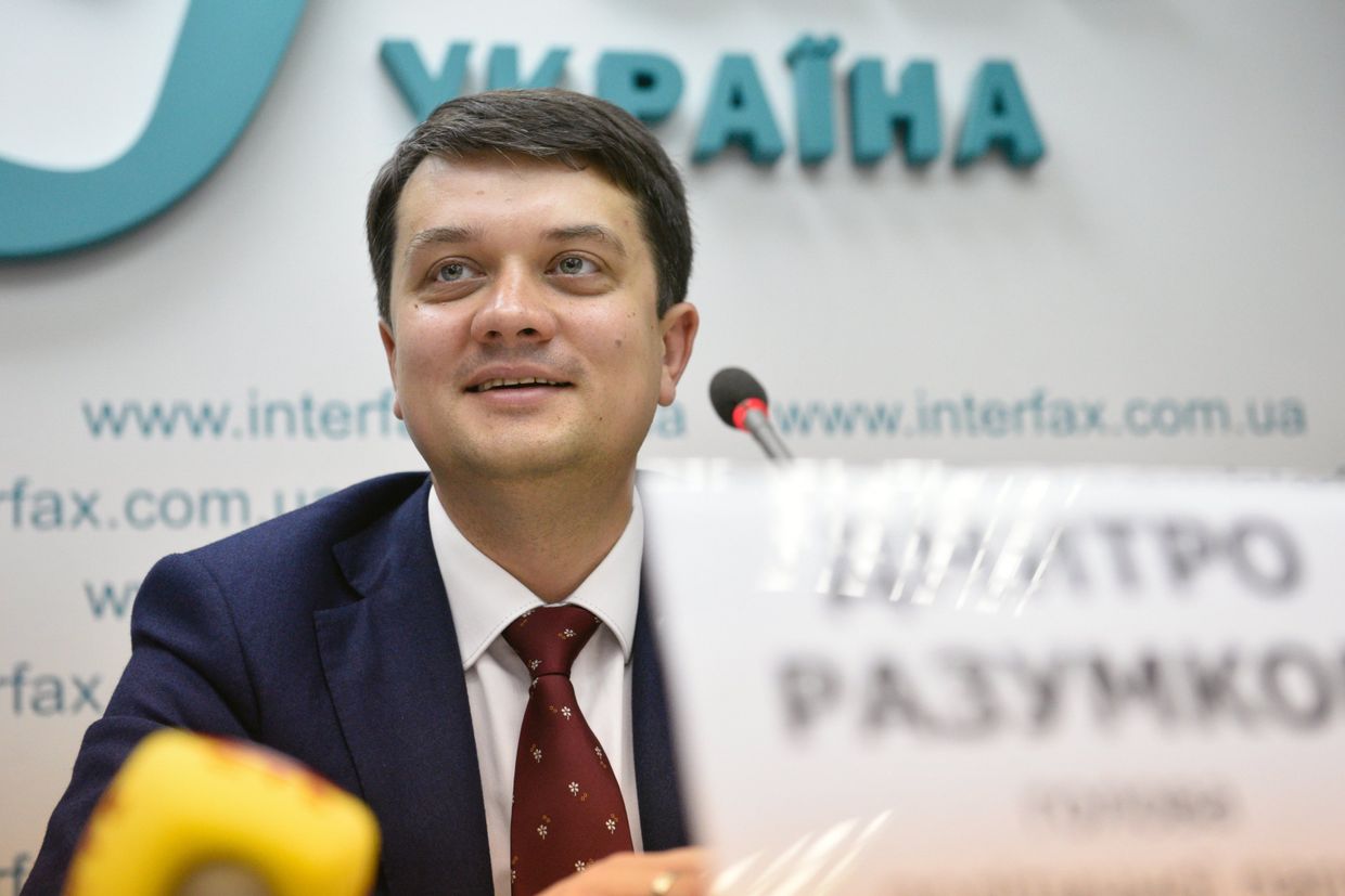 Советник президента Украины Владимира Зеленского, глава партии «Слуга народа» Дмитрий Разумков