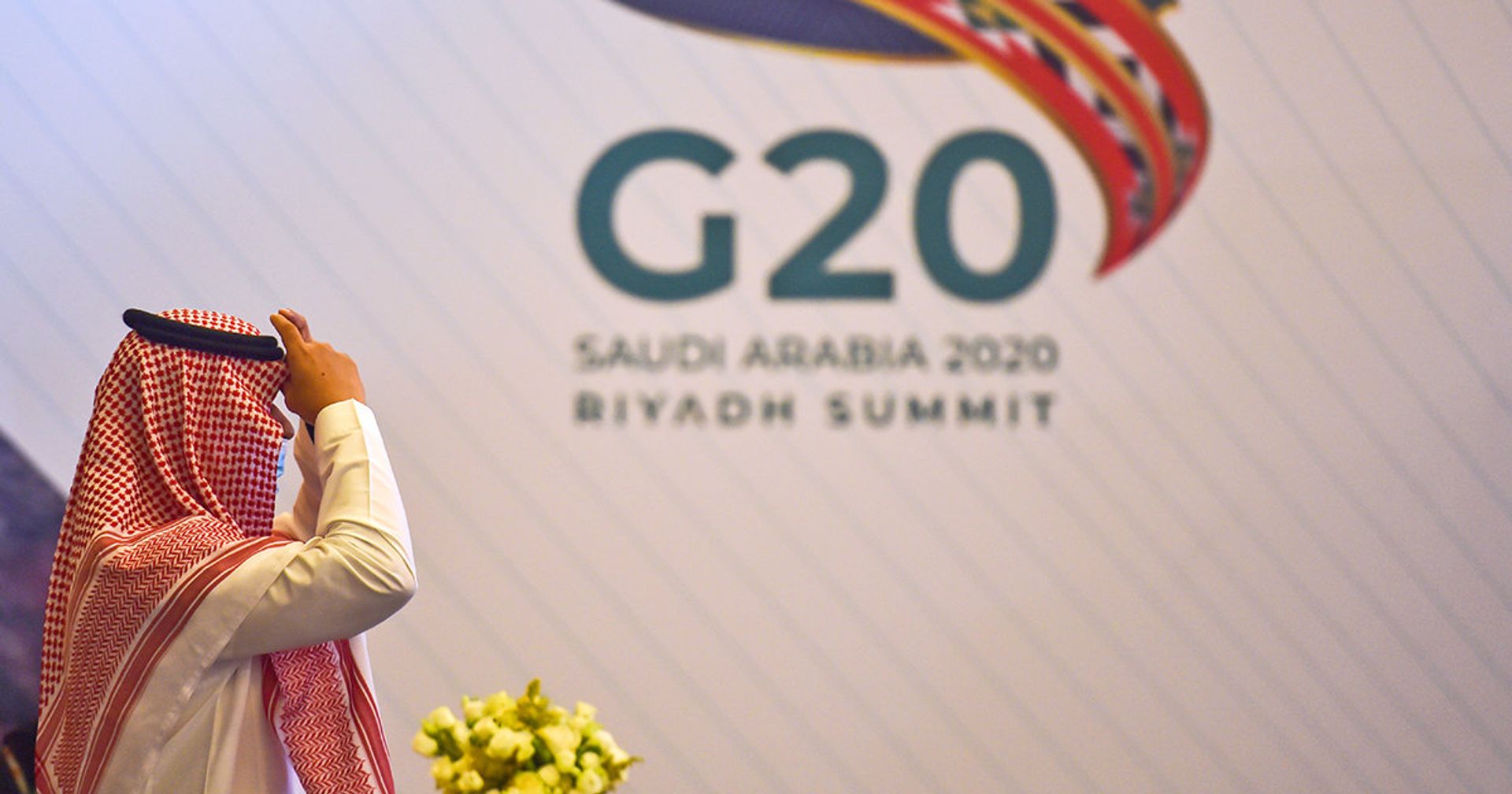 Логотип G20 в Эр-Рияде, Саудовская Аравия - ИноСМИ, 1920, 20.11.2020