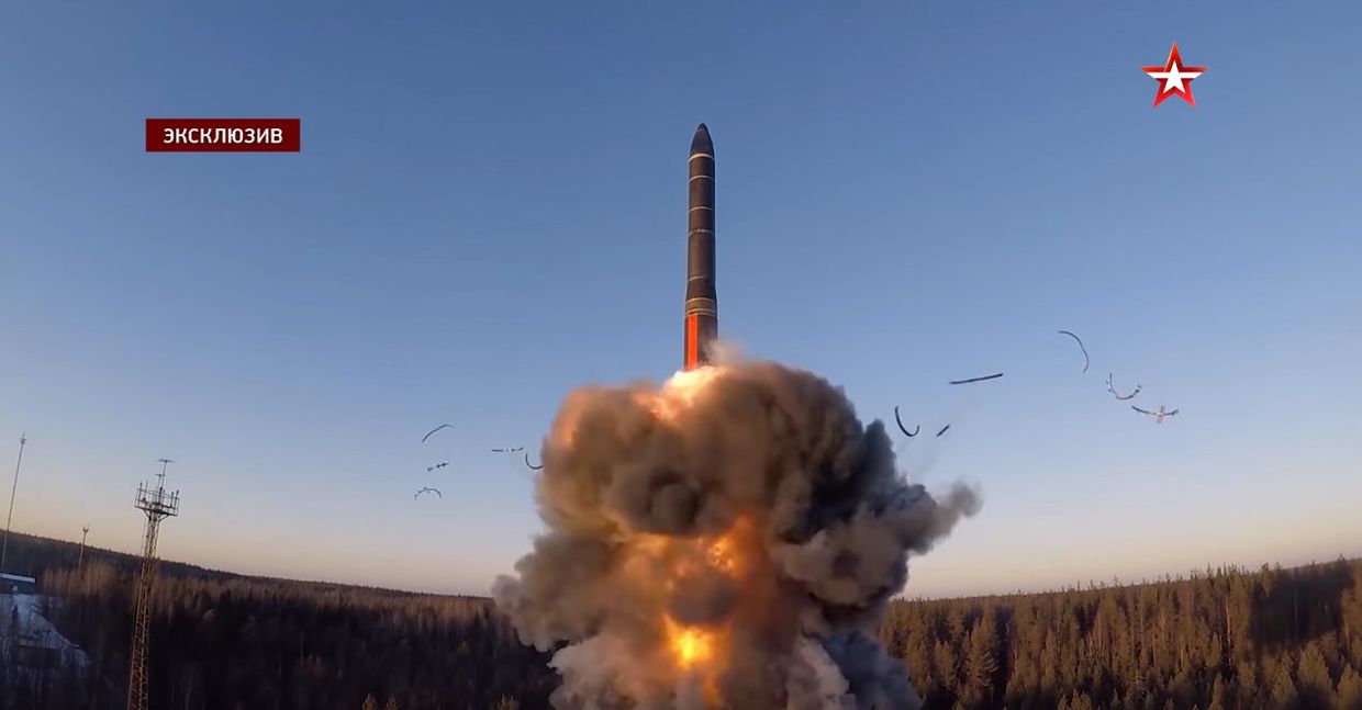 Пуск МБР «Ярс» с космодрома Плесецк