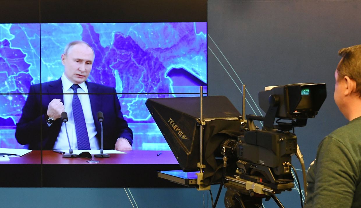 Трансляция большой пресс-конференции президента РФ В. Путина