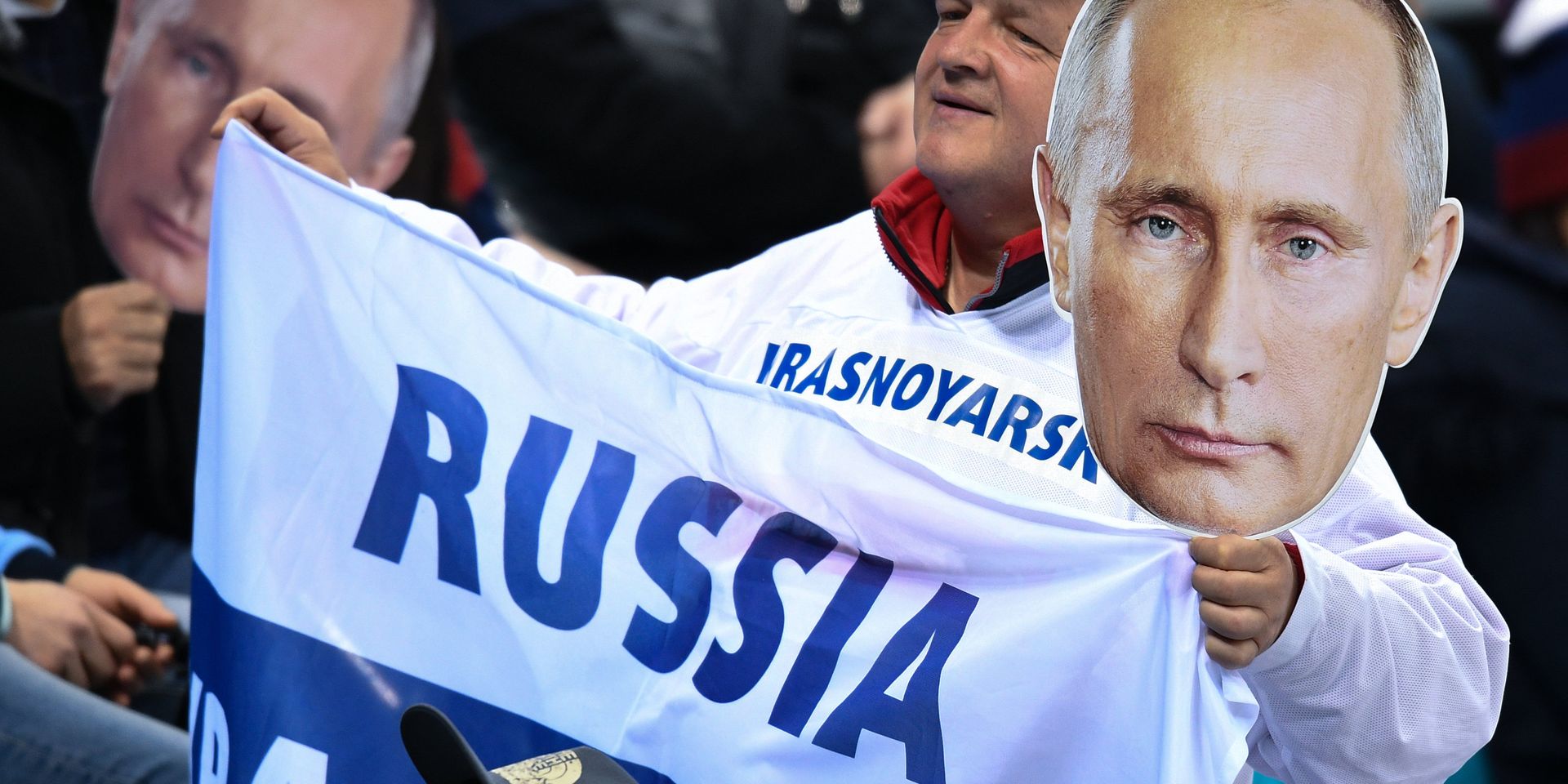 Болельщик во время матча Россия - США по хоккею. Олимпиада 2018 - ИноСМИ, 1920, 18.12.2020