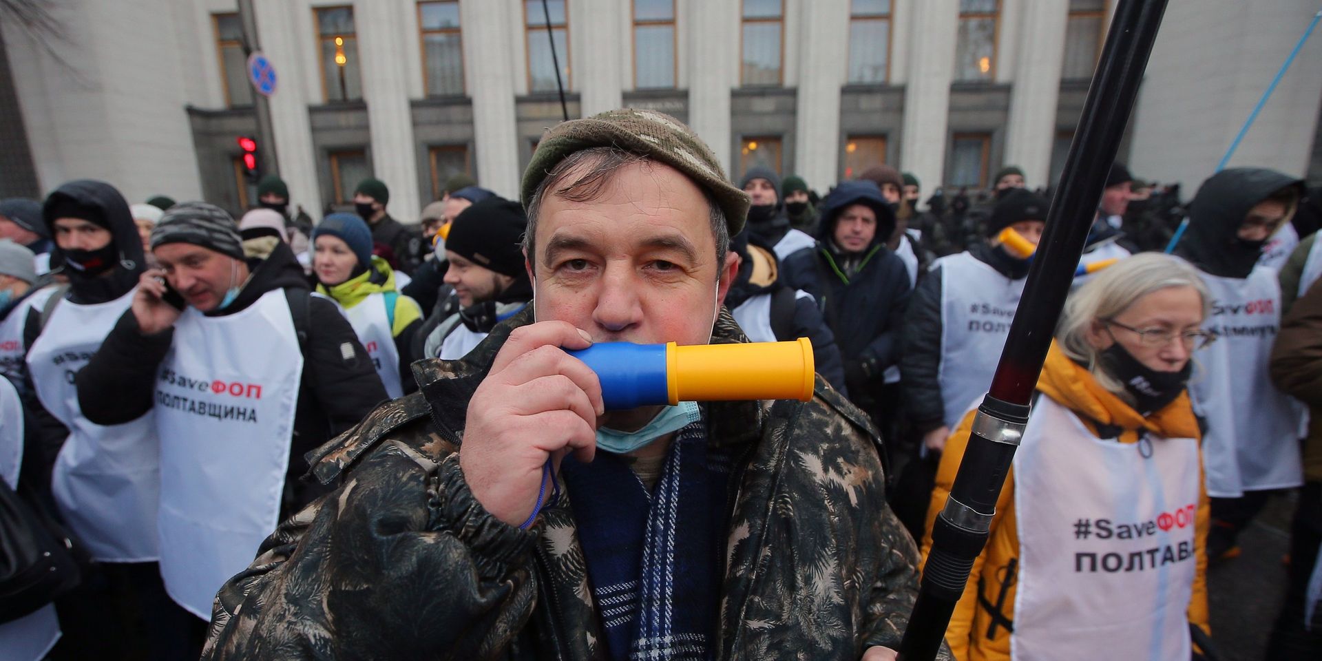 Акция против карантинных мер на Украине - ИноСМИ, 1920, 23.01.2022