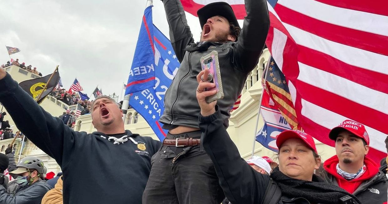 Акция протеста сторонников Д. Трампа в Вашингтоне