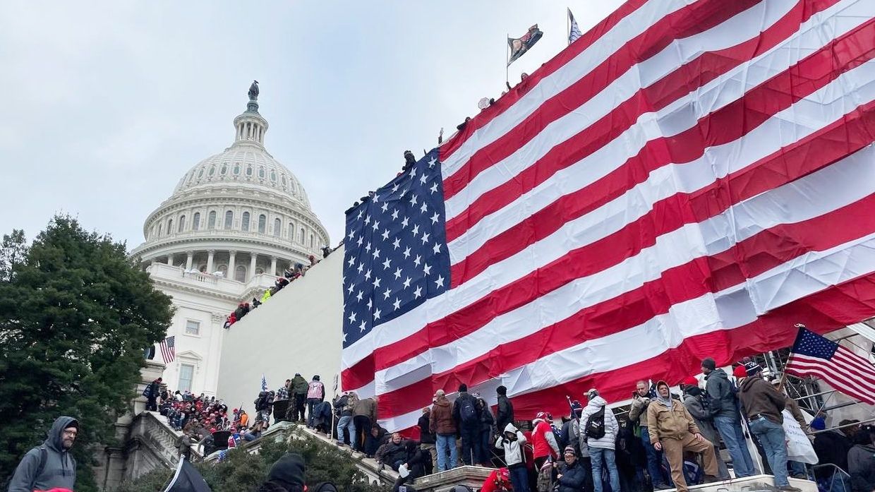 Акция протеста сторонников Д. Трампа в Вашингтоне