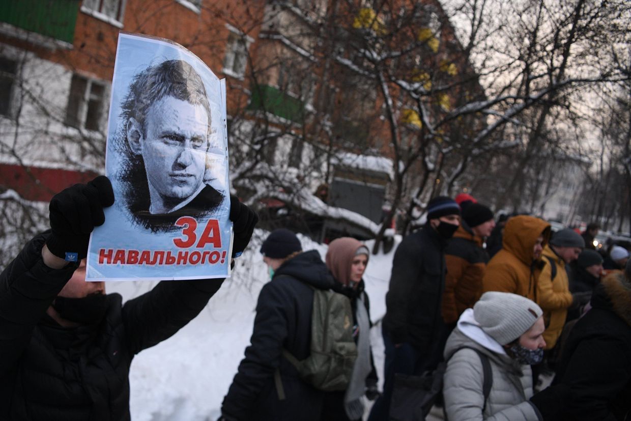 Отдел полиции, где находится задержанный А. Навальный