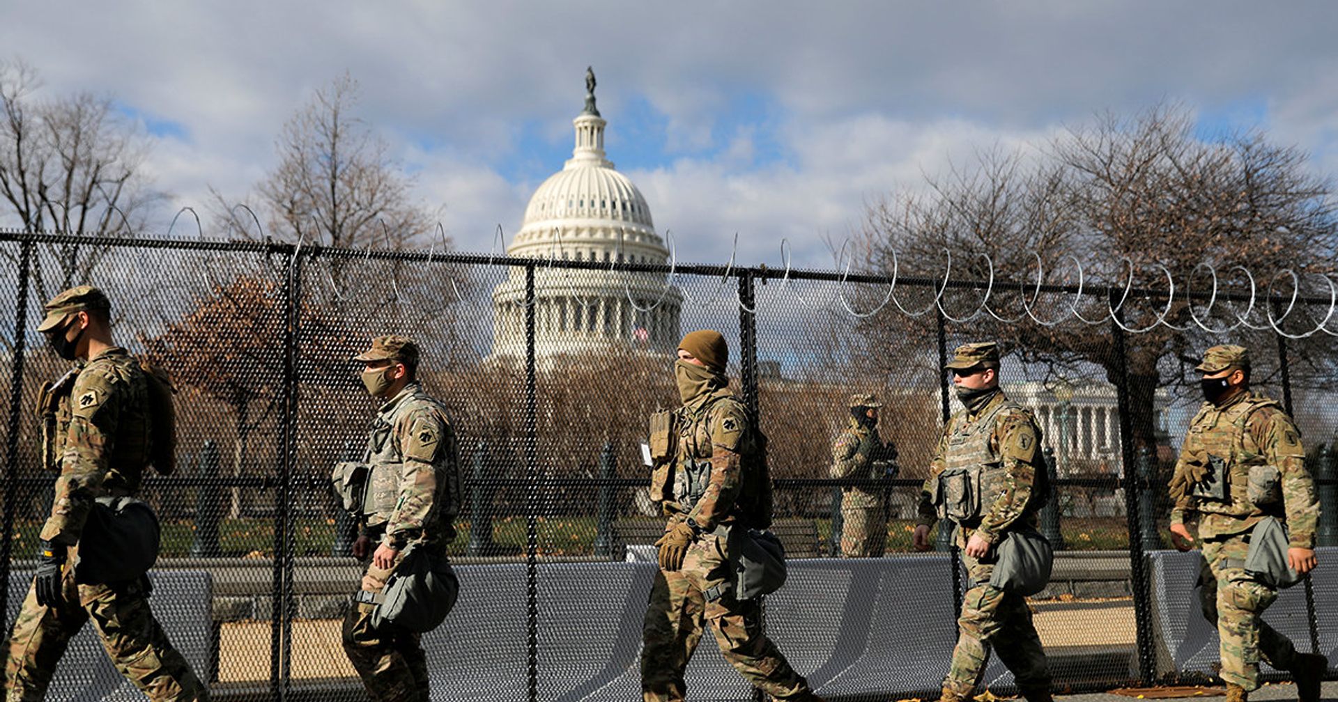 Солдаты Национальной гвардии США возле здания Капитолия в Вашингтоне - ИноСМИ, 1920, 20.01.2021