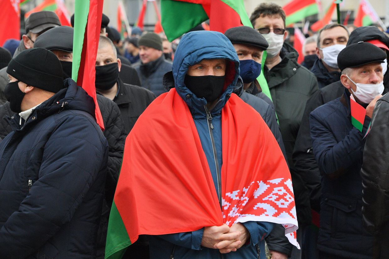 Акции пенсионеров в Минске