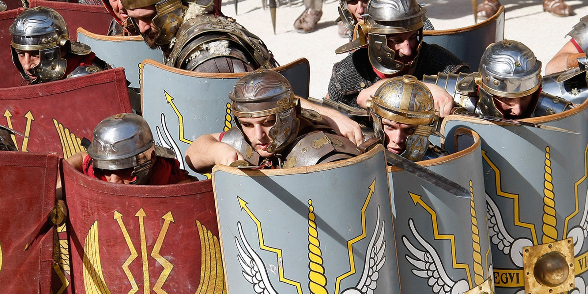 Римские легионеры во время исторической реконструкции - ИноСМИ, 1920, 26.12.2023