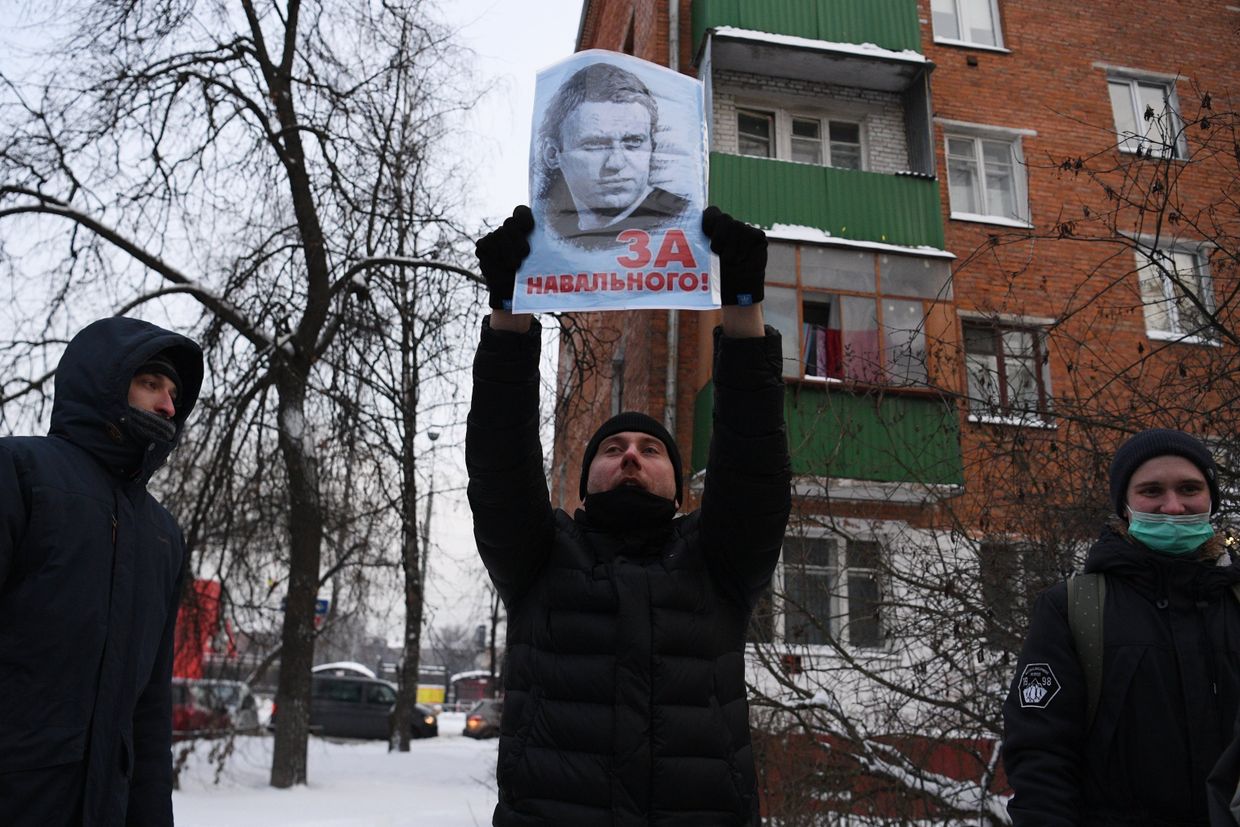 Отдел полиции, где находится задержанный А. Навальный