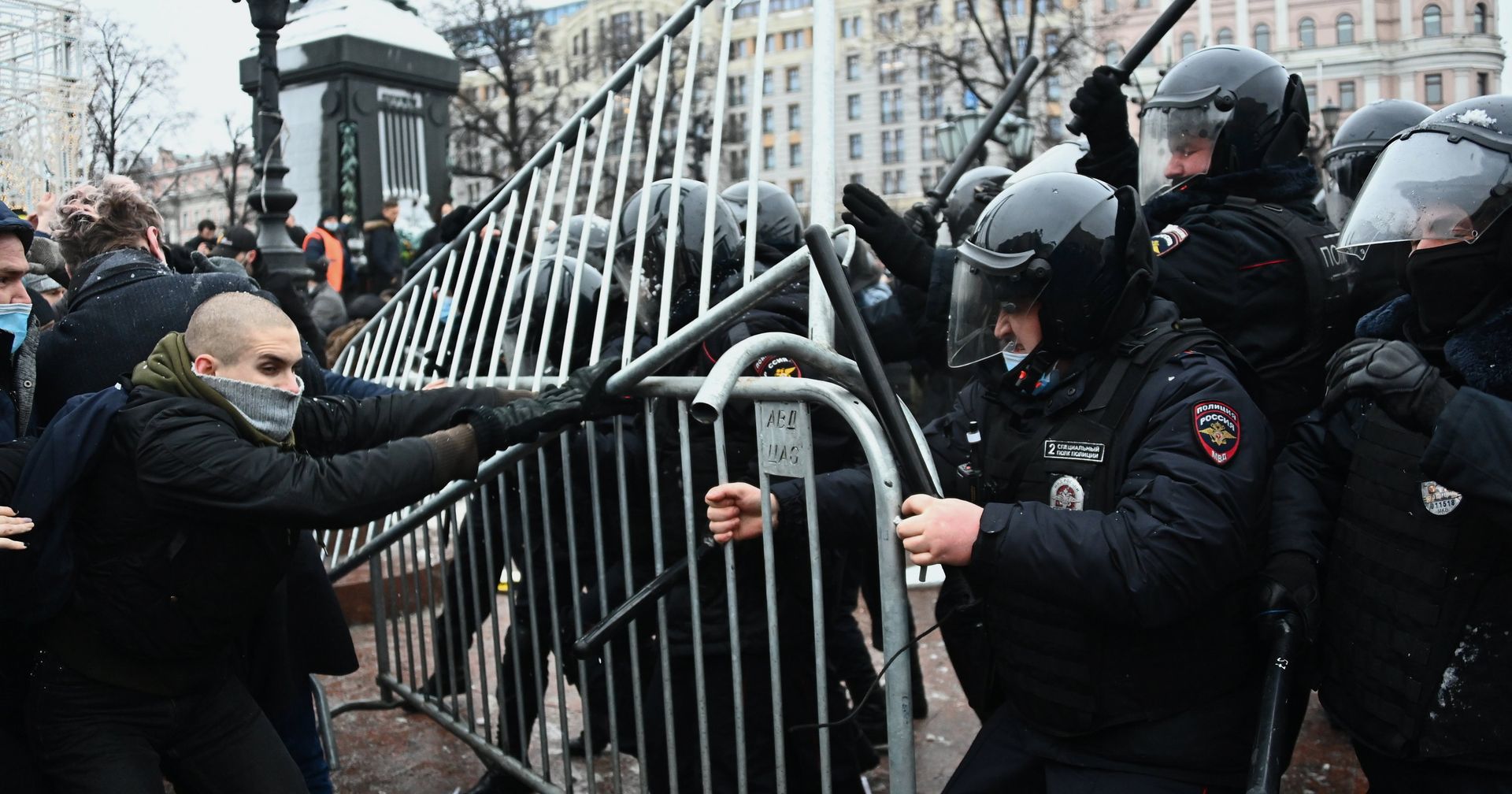 Несанкционированные акции сторонников А. Навального - ИноСМИ, 1920, 25.01.2021