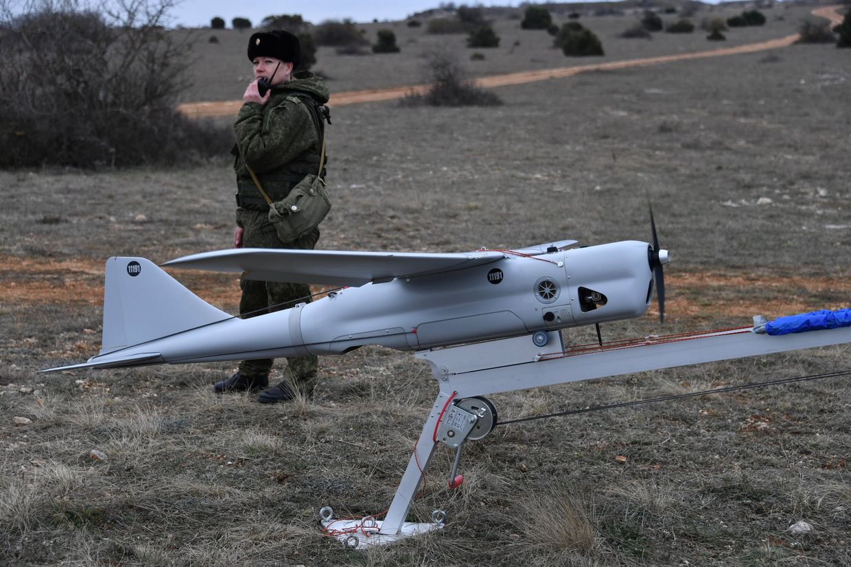 Запуск БПЛА Орлан-10