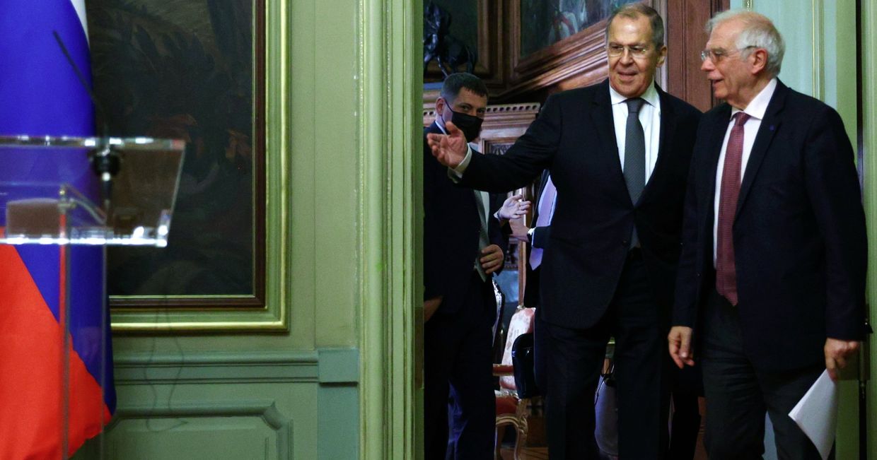Встреча главы МИД РФ С. Лаврова и верховного представителя ЕС Ж. Борреля